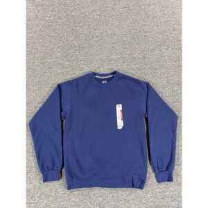 Fruit Of The Loom Sweater Mens Small Blue Long Sleeve Outdoors Sweatshirt